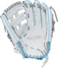 Easton Professional Collection White/Columbia Blue/Pink 13 Inch Fastpitch Softball Glove