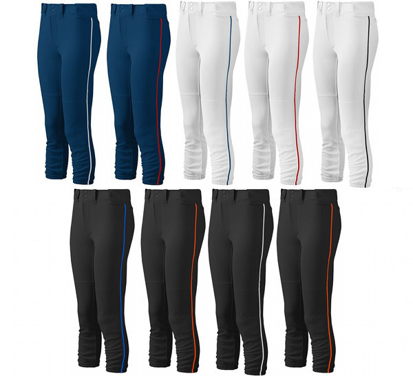 Mizuno Select Belted Piped Pant 350314 Women's Fastpitch Softball Pants