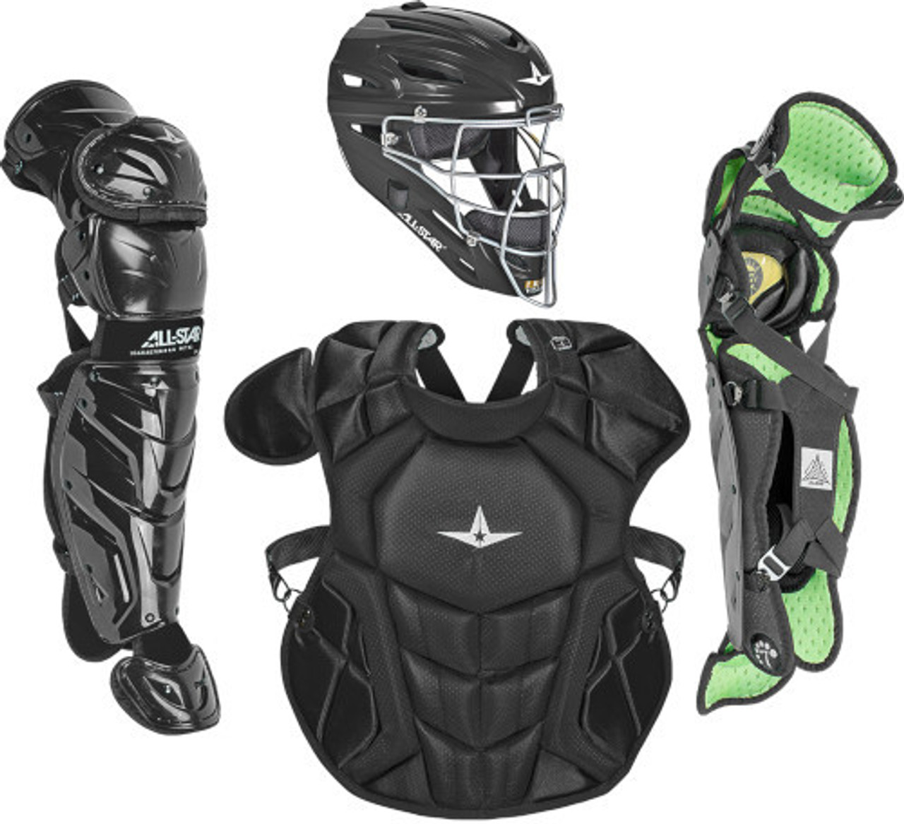 All Star System 7 Axis Youth 10-12 Catchers Gear Set - Royal Blue Grey