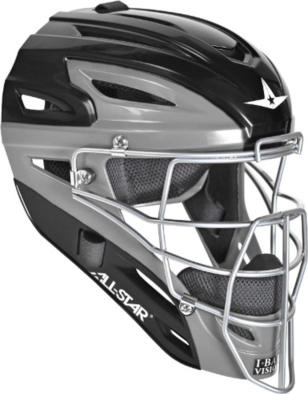 All-Star MVP2500 Graphite Two-Tone Catcher's Helmet Navy