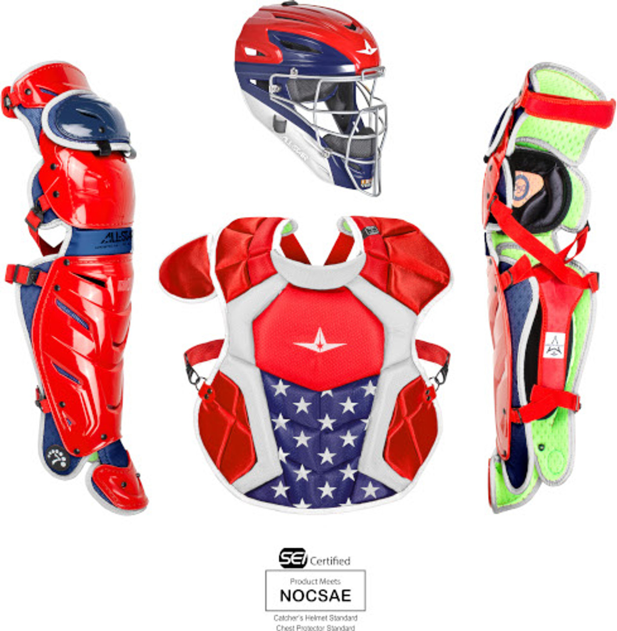 All-Star System 7 Axis USA CKCC912S7X-USA Youth Catchers Gear Set