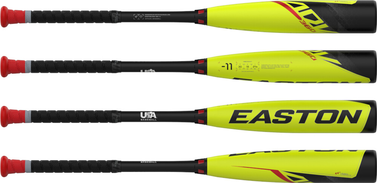 EASTON ADV360 硬式バット USA BASEBALL　リトルリーグ Easton ADV 360 -11, 2 5/8 2 - USA Baseball Bat - Various