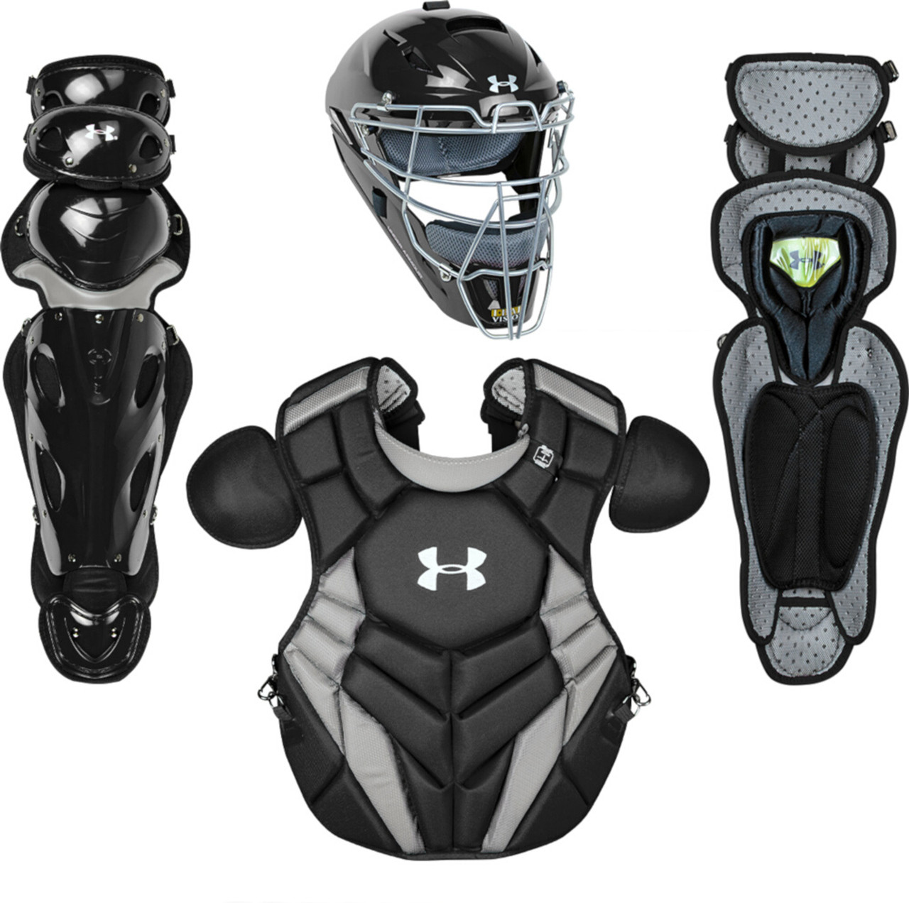 新品アメリカ限定最高級USA +UA☆PROキャッチャー4点セット Under Armour Pro 4 Series Adult Baseball Catcher's Gear Set