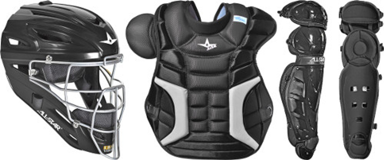 All Star Adult Classic Pro Catcher's Set Black