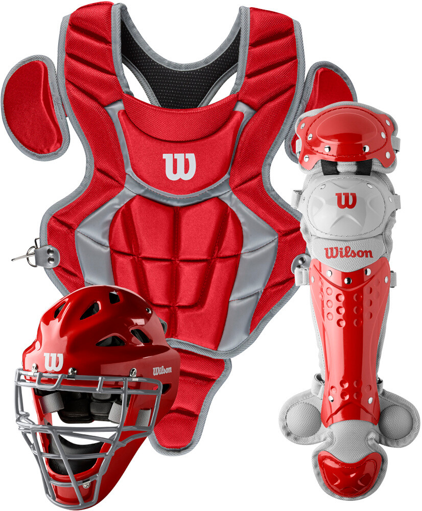 Wilson C200 Youth Baseball Catcher's Gear Kit WB57116