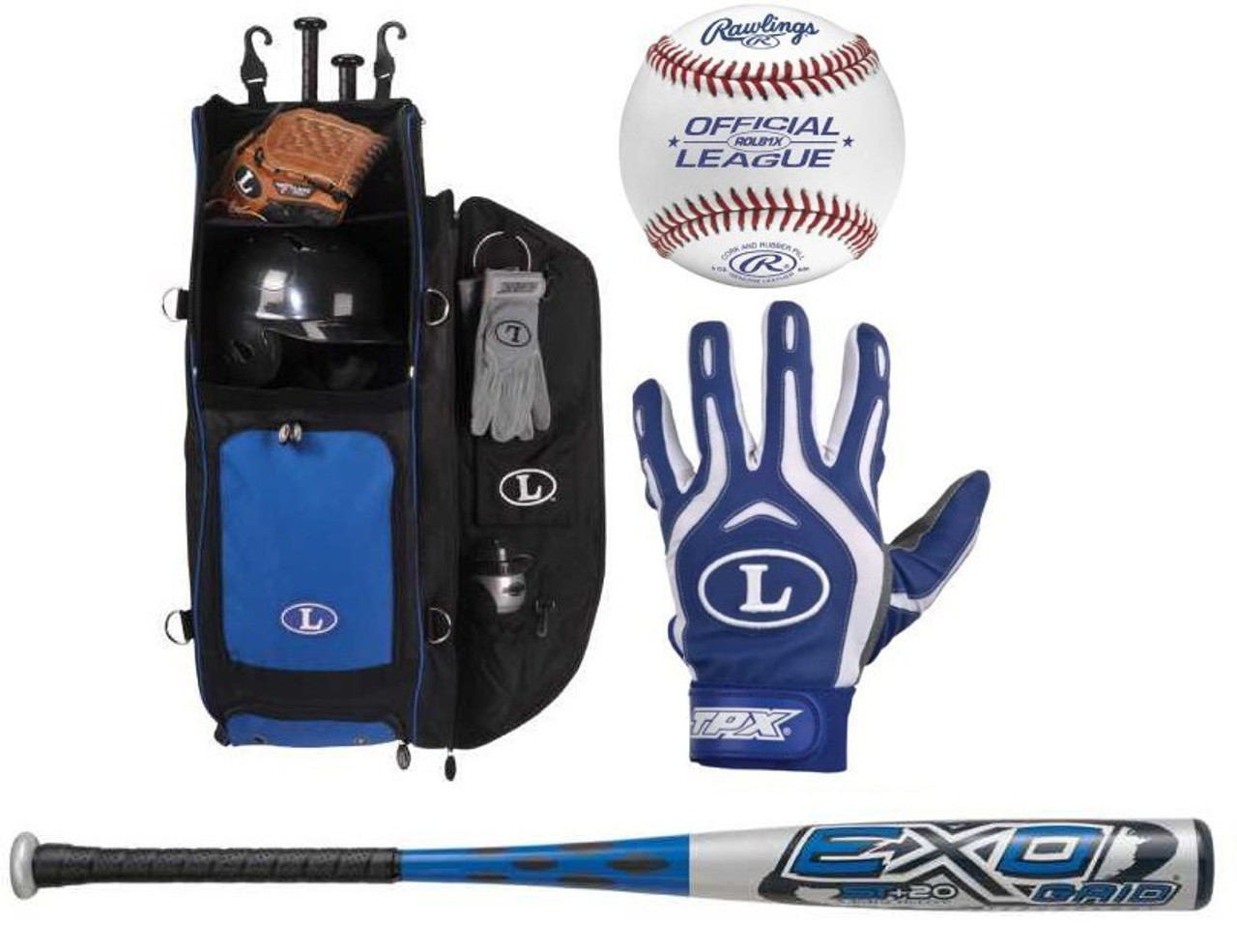 Louisville Slugger TPX Exogrid Bundle - CBXEXBundle - High School Baseball  Bat, Baseball, Bag, and Batting Glove