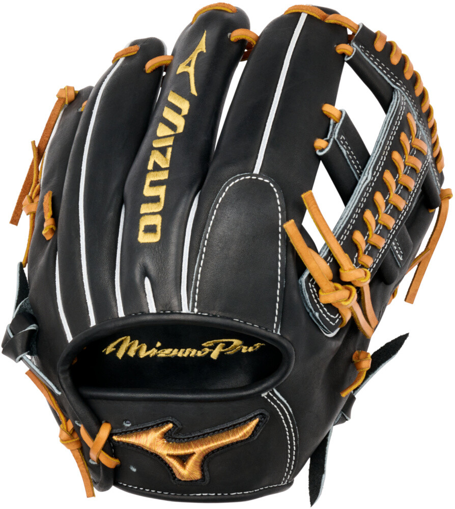 11.75 Inch Mizuno Pro Adult Infield Baseball Glove - Black