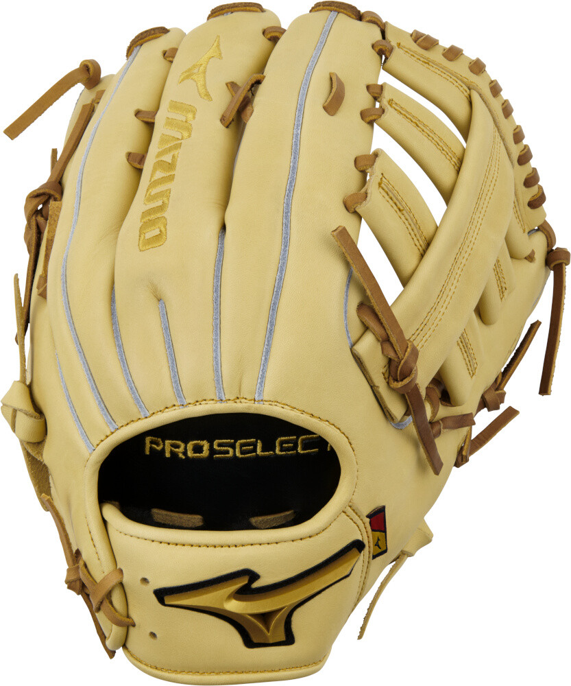 12.75 Inch Mizuno Pro Select Adult Outfield Baseball Glove - Camel