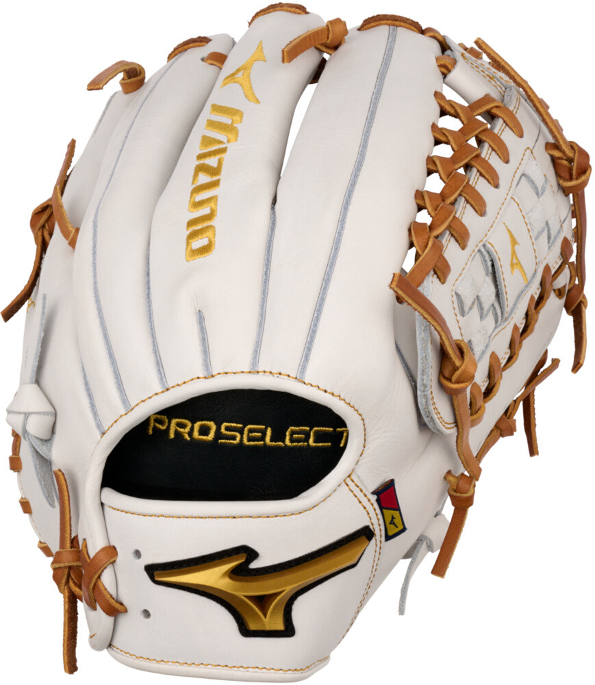 12 Inch Mizuno Pro Select Women's Fastpitch Softball Glove White
