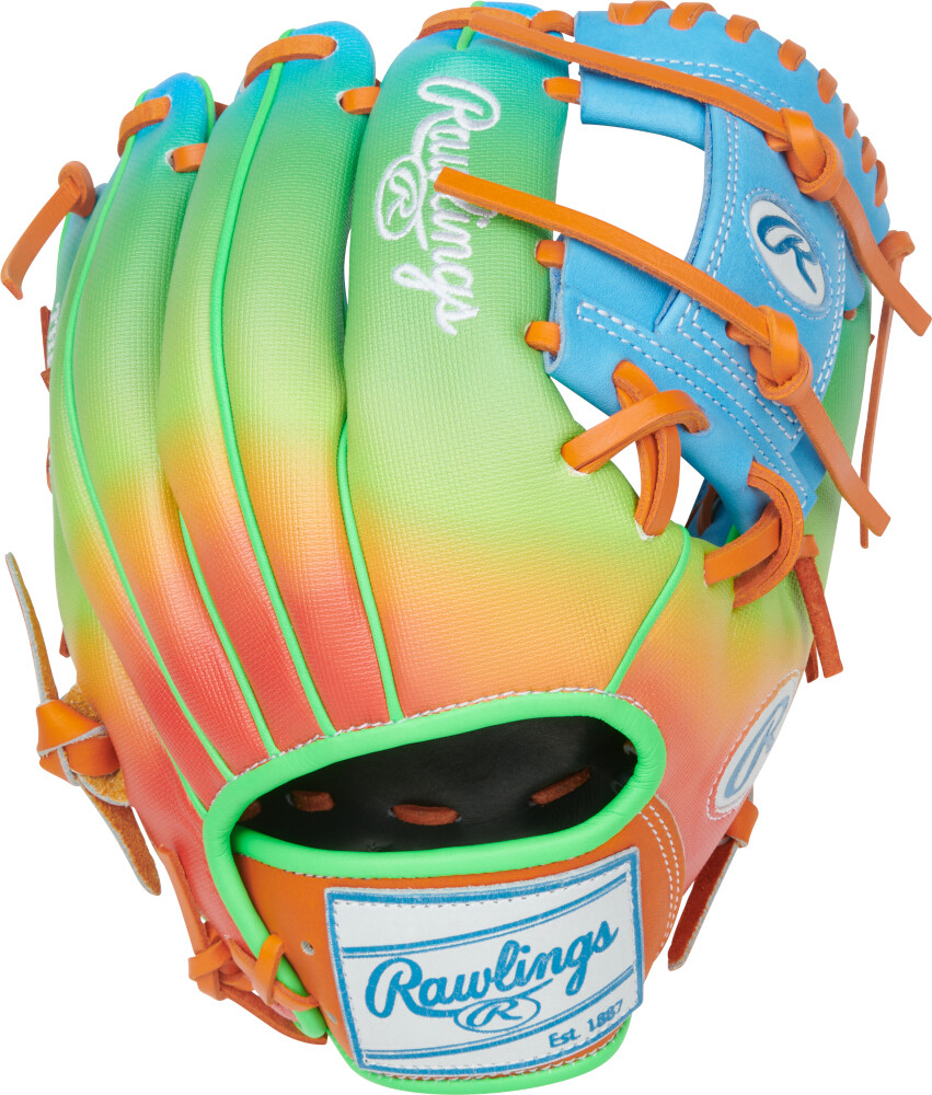 11.5 Inch Rawlings Heart of the Hide Funburst Columbia/Orange