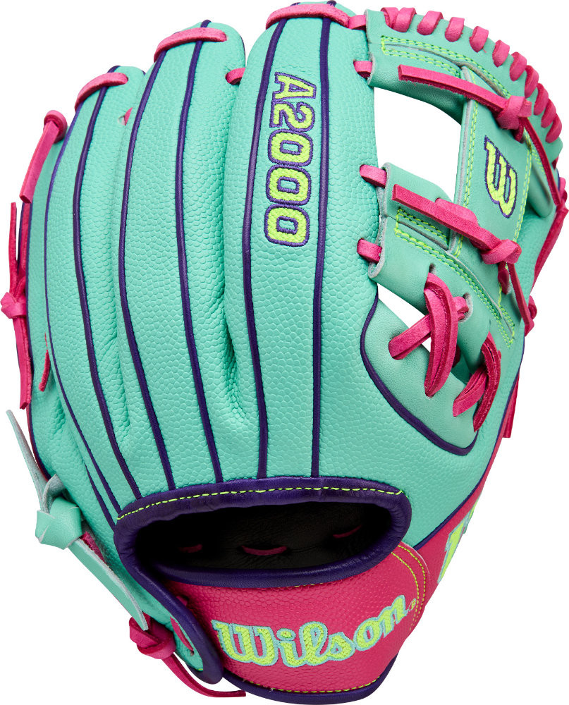 ALOHA 緑・ピンク・青・紫 11.5 Inch Wilson Fall 2025 Pedroia Fit A2000 SuperSkin Infield