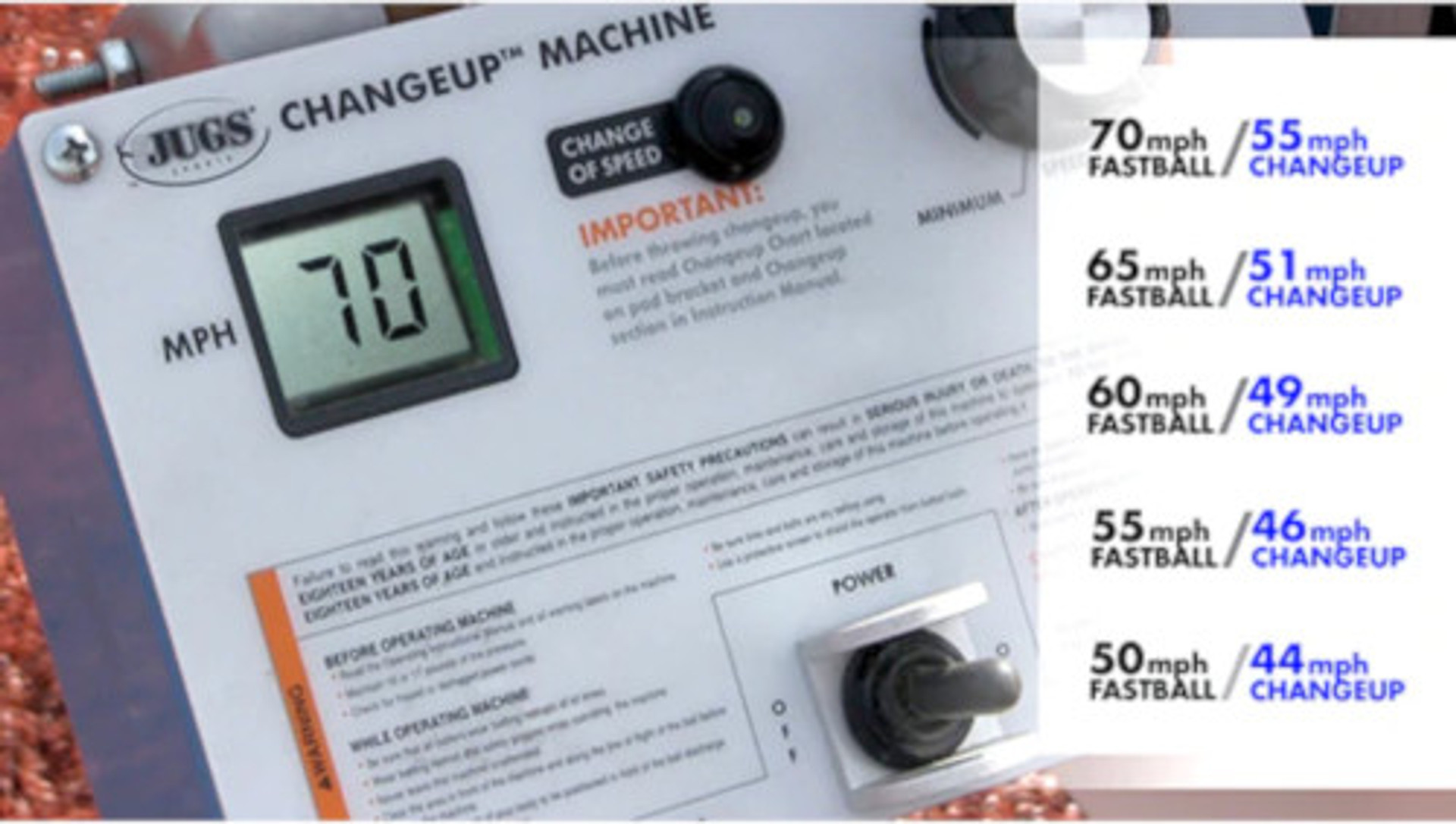 Jugs Changeup Super Softball Pitching Machine M1251