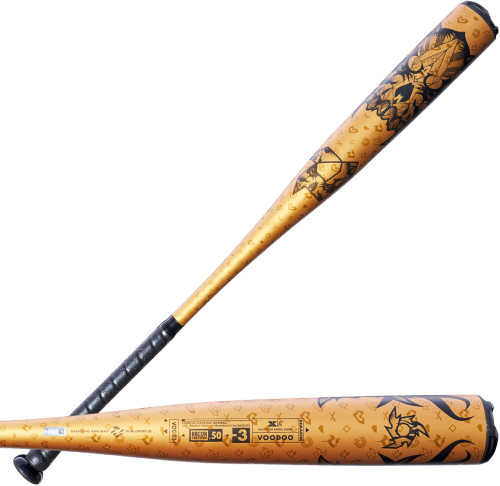 2023 Voodoo One Gold Adult Balanced BBCOR Baseball Bat (-3oz) WBD2352010