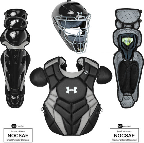 Under Armour Pro 4 Series Youth Baseball Catcher Gear Set UACKCC4-JRP