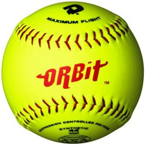 Demarini Orbit AOS 12YA Optic Yellow 12 Inch Synthetic Leather ASA Slowpitch Softballs