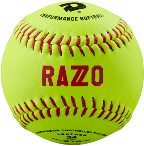 DeMarini Razzo WTDRZOL11AB 11 Inch ASA Leather Slowpitch Softball