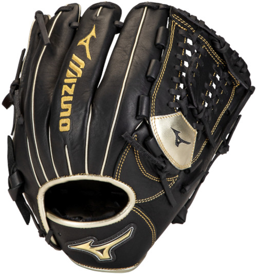 11.75 Inch Mizuno MVP Prime SE GMVP1175PSE8-Black/Gold Adult Infield Baseball Glove