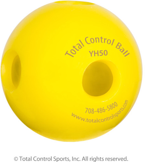 Total Control TCB Mini Hole Ball 50 Hitting Aid Training Ball 24 Pack