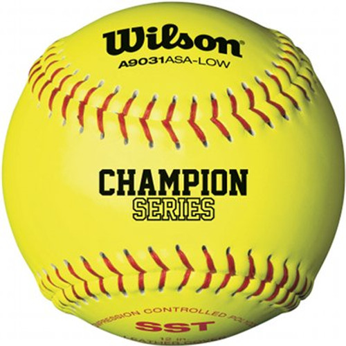 Wilson Champion Series WTA9131BASA 12 Inch Synthetic Leather Softball - ASA Approved