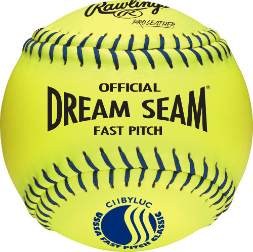 Rawlings Dream Seam C11BYLUC Inch USSSA Leather Fastpitch Softball