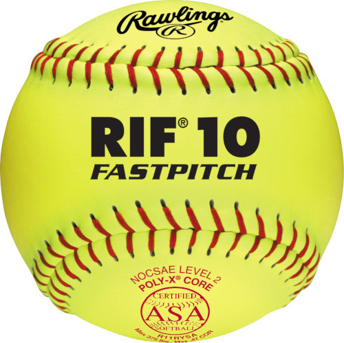 Rawlings RIF Fastpitch R11RYSA 11 Inch Firm Center ASA Safety Fastpitch Softball