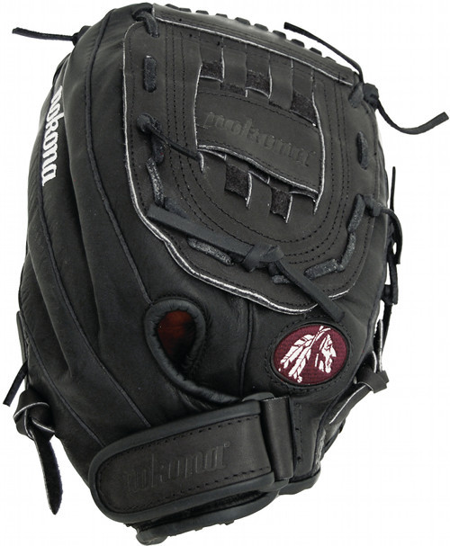 13 Inch Nokona Personalized Buckaroo Black BF1300CBLKP Fastpitch Softball Glove