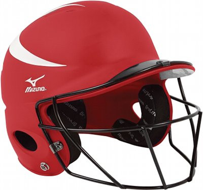 Mizuno MVP One Size Batter's Helmet w/FP Mask Matte Style Finish - 380182