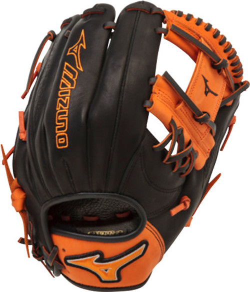 11.5 Inch Mizuno MVP Prime SE Black/Orange GMVP1154PSE4 Adult Infield Baseball Glove