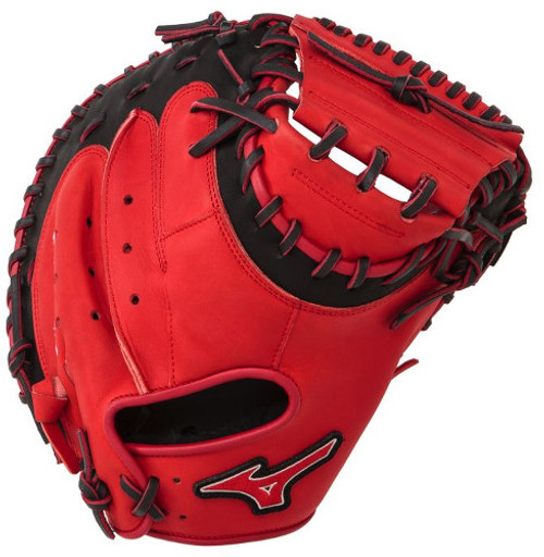 34 Inch Mizuno MVP Prime SE Red/Black GXC50PSE3 Adult Baseball Catcher's Mitt