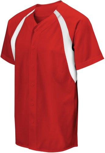 Mizuno Youth Apparel - 350255 - Full Button Mesh Colorblock Jersey