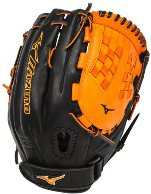 12.5 Inch Mizuno MVP Prime SE Black/Orange GMVP1250PSEF3 Fastpitch Softball Glove