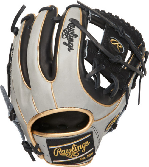 11.5 Inch Rawlings Heart of the Hide PRO234-2BG Adult Infield Baseball Glove - Gold Glove Club: May