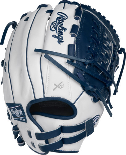 12.5 Inch Rawlings Liberty Advanced Color Series RLA12518WN White/Navy Women's Fastpitch Softball Glove