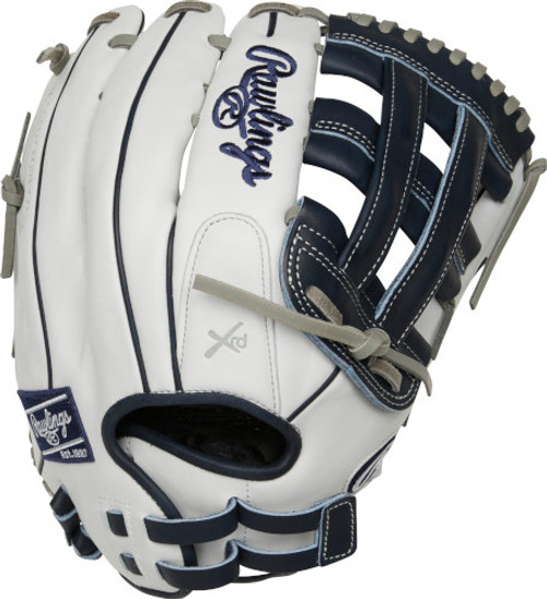 13 Inch Rawlings Liberty Advanced Color Series RLA130-6N Women's White/Navy Fastpitch Softball Glove