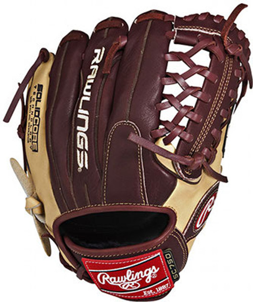 11.5 Inch Rawlings Revo Solid Core 750 Series 7SC115CF Infield Baseball Glove - New for 2012