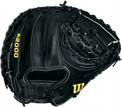 33.5 Inch Wilson A2000 SuperSkin WTA2403BBM1SS Catcher's Baseball Mitt - New for 2012