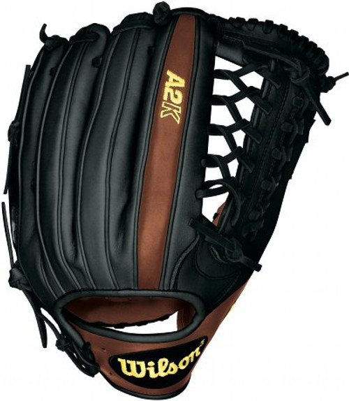 12.5 Inch Wilson A2K WTA2KBBGKP92 Outfield Baseball Glove - New for 2012
