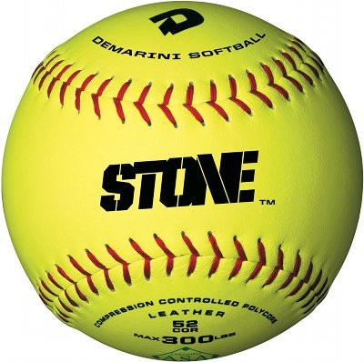 DeMarini Stone Series WTASTONES12YAB 12 Inch Synthetic Leather Slowpitch Softball - ASA Approved