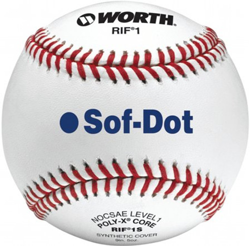 Worth RIF RIF1S Youth Soft Center Safety Baseball