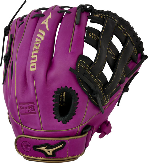 12.5 Inch Mizuno MVP Prime Women's Fastpitch Softball Glove - Purple
