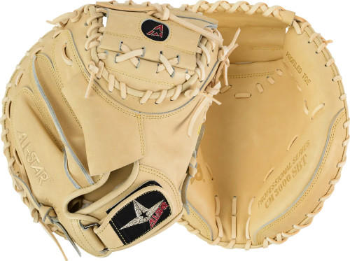 All-Star Pro-Elite Adult 34 Inch Tan Baseball Catcher's Mitt