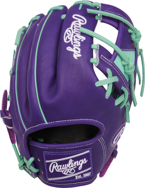 Rawlings Heart of the Hide Adult Purple 11.5 Inch Infield Baseball Glove