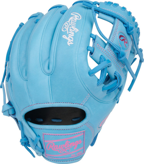 Rawlings Heart of the Hide Adult Columbia Blue 11.5 Inch Infield Baseball Glove