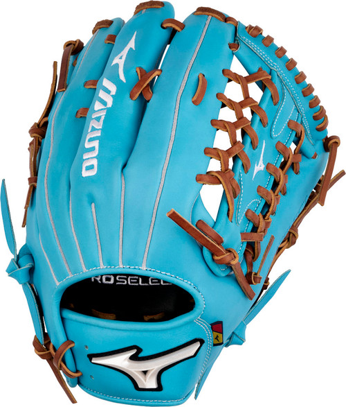 12.75 Inch Mizuno Pro Select Adult Outfield Baseball Glove - Green