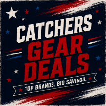 July 4th Catcher’s Gear Deals - shop catcher’s equipment savings at HQ4Sports