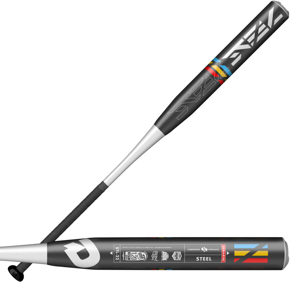 Batte De Softball DeMarini Steel STL-18 - 34"/28 Oz - End-Loaded - Certifiée ASA/USSSA - Occasion