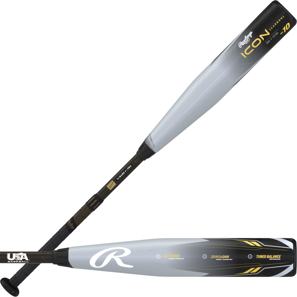 【値下げ】リトルリーグ　バット【Rawlings　Icon】30/20 リトルリーグ ICON USA BASEBALL公認 【カーボン製】 | バット