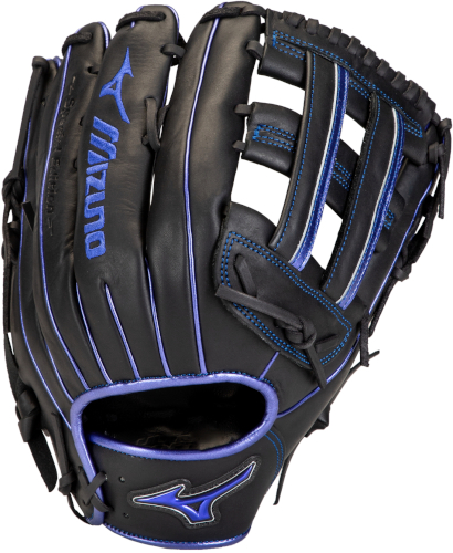 Guante Mizuno MVP Prime SE Slowpitch Softball 14" Hombre - Negro/Plateado, Bio Soft Leather