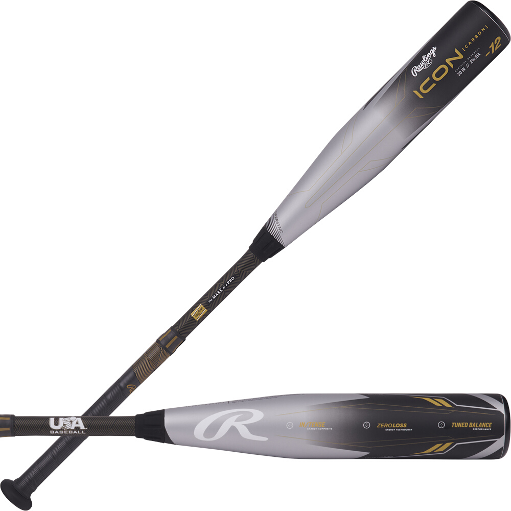 2024 Rawlings Icon USA Balanced Baseball Bat (-12oz) RUS3I12