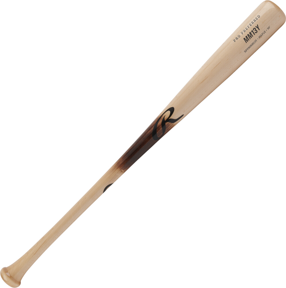 Rawlings Pro Preferred MM13 Youth Maple Wood Baseball Bat - Natural